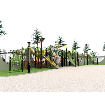 Zona de juegos para niños al aire libre con túnel de red TQ-SWZD004